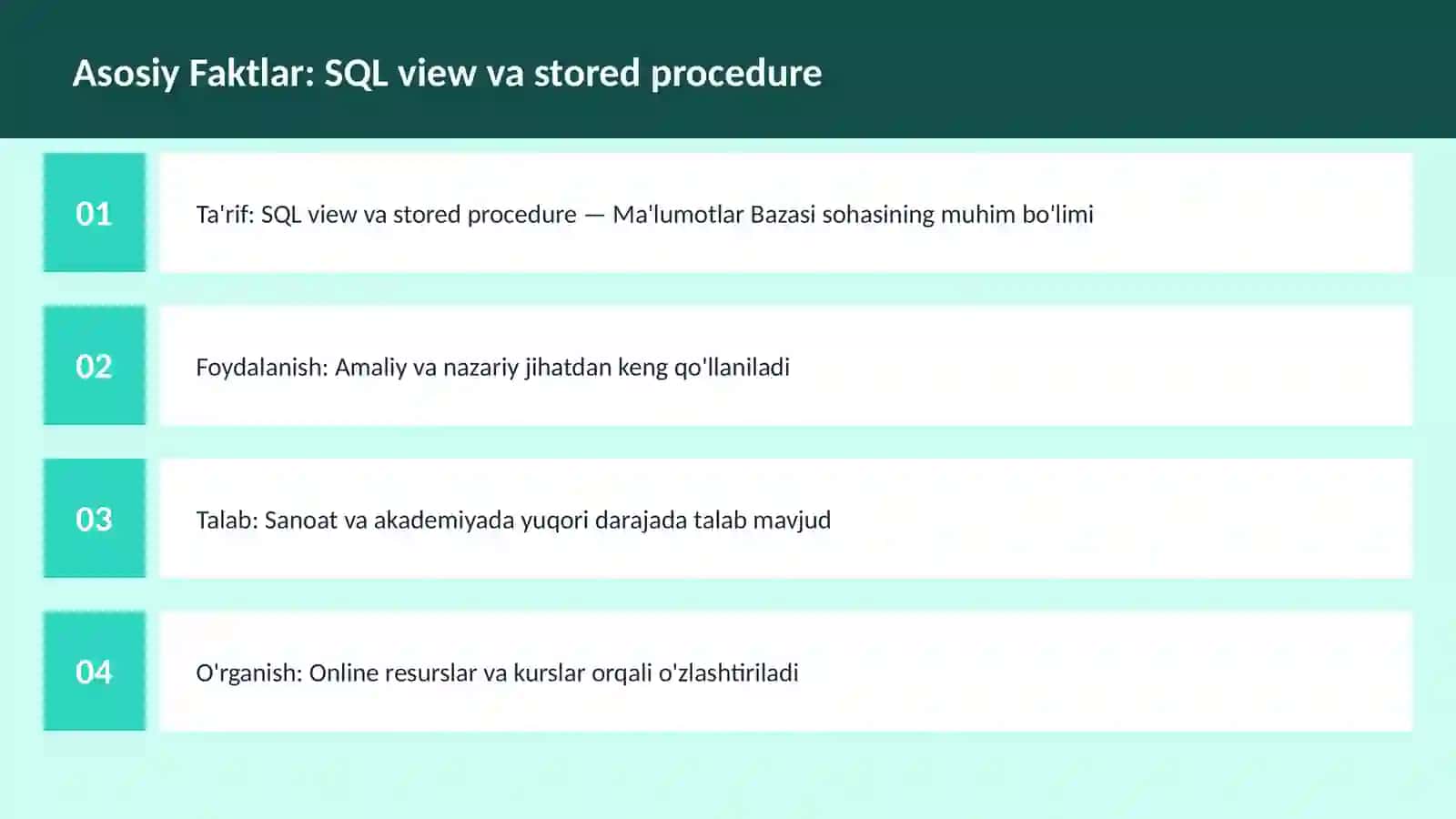 SQL view va stored procedure 3