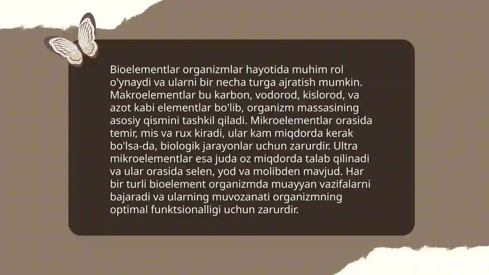 Biogen elementlar va ularning ahamyati 3