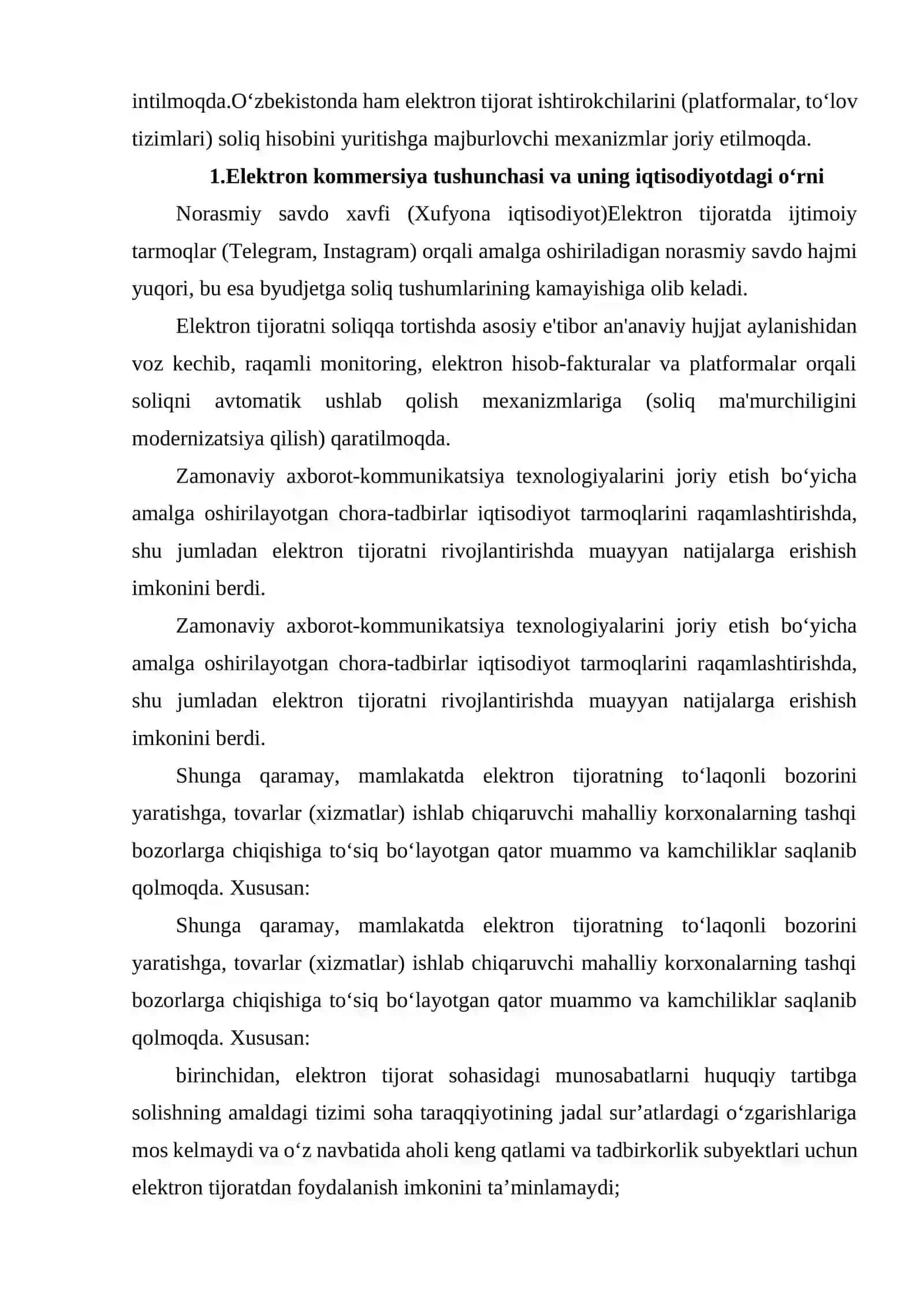 ELEKTRON KOMMERSIYA OPERATSIYALARINI SOLIQQA TORTISHNING O‘ZIGA XOS XUSUSIYATLARI. 3