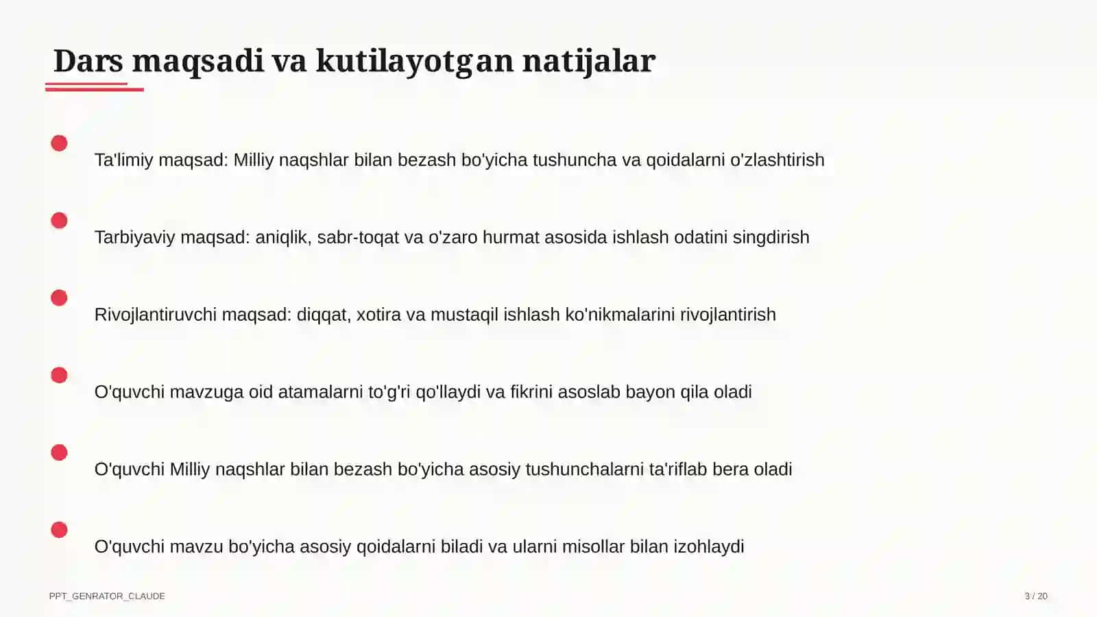 Milliy naqshlar bilan bezash (3-sinf) 3