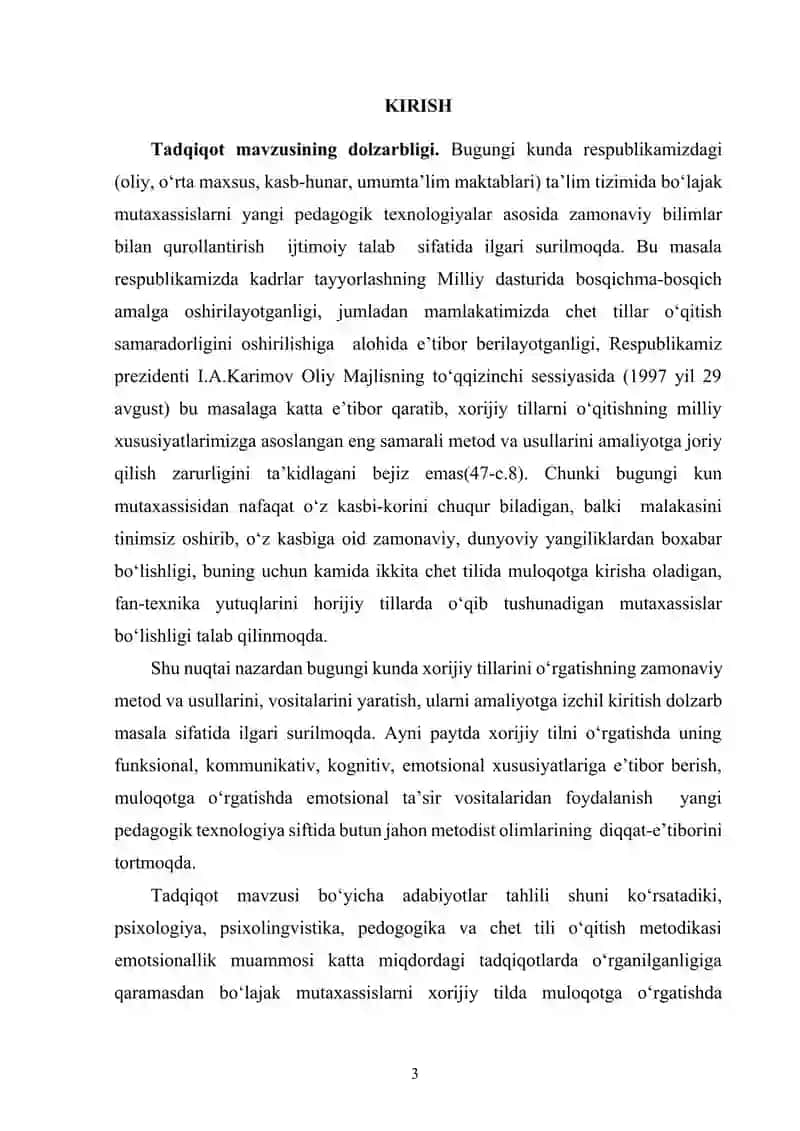 Fransuz tilida muloqotga o‘rgatishda emotsional taʼsir vositalaridan foydalanish 3