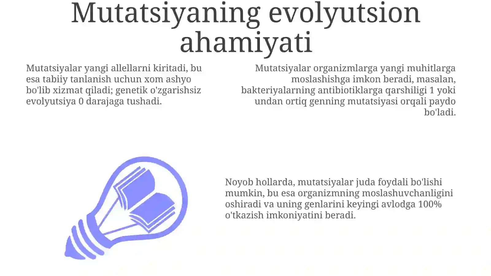 Mutatsiyaning ahamiyati 3