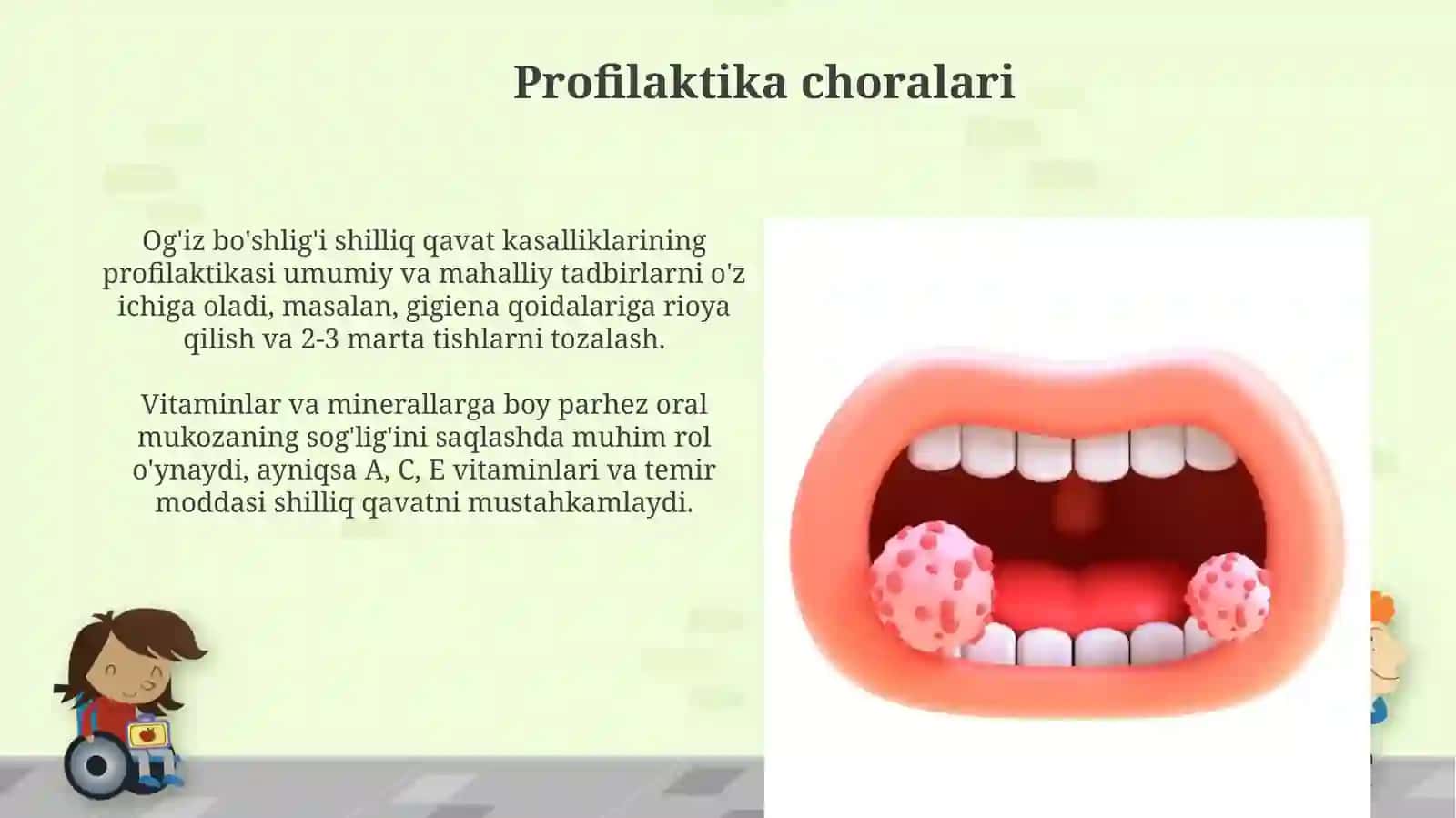 Og'iz boʻshlig'i shilliq qavatining kassaliklari 3