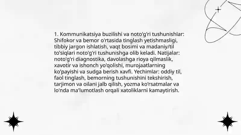 Sifokor va bemor o'rtasidagi nizo 3