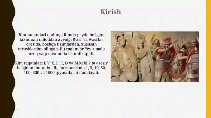Qadimgi Rim sonlari, ularning yaratilish tarixi 3