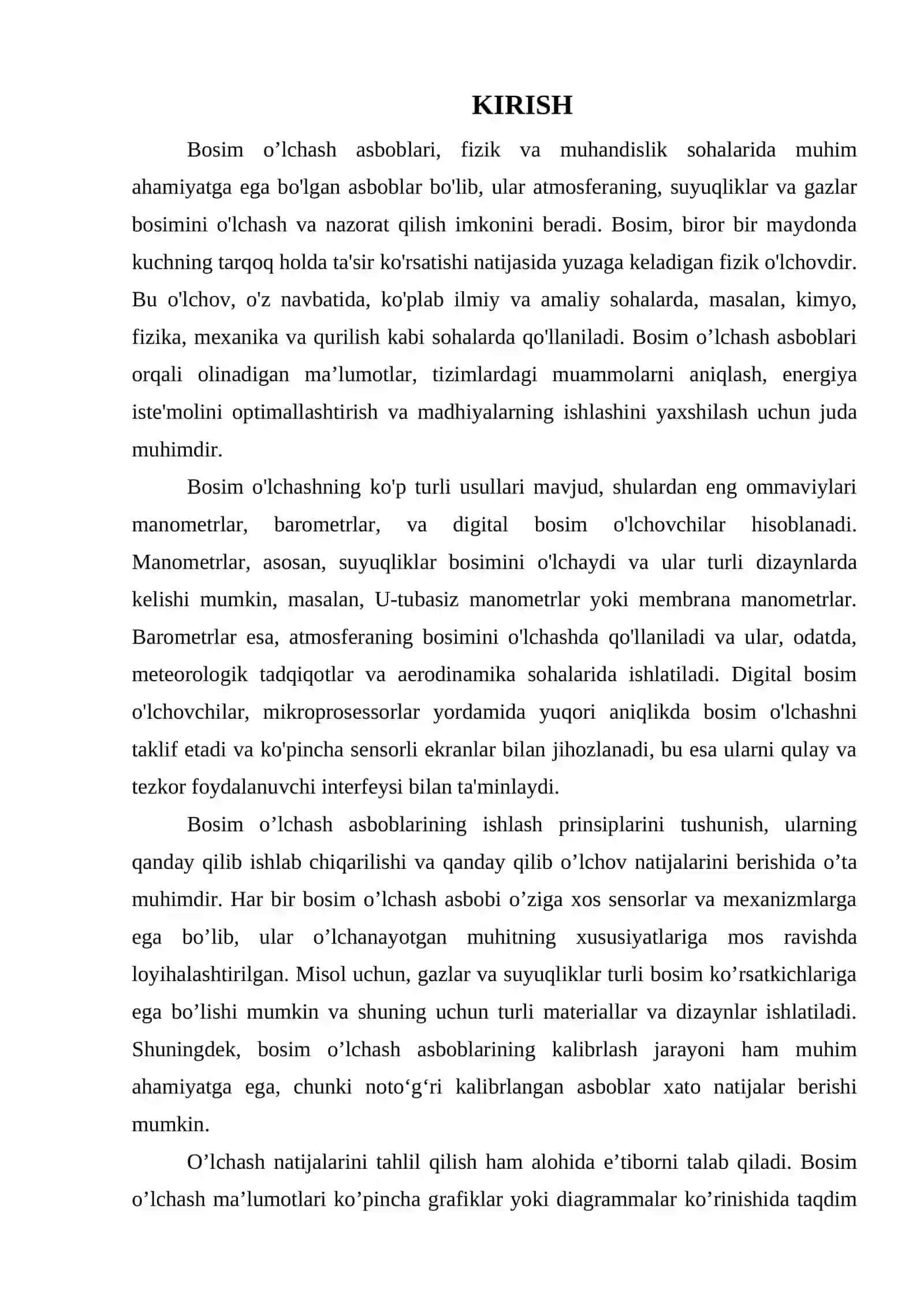 BOSIM O’LCHASH ASBOBLARI 3