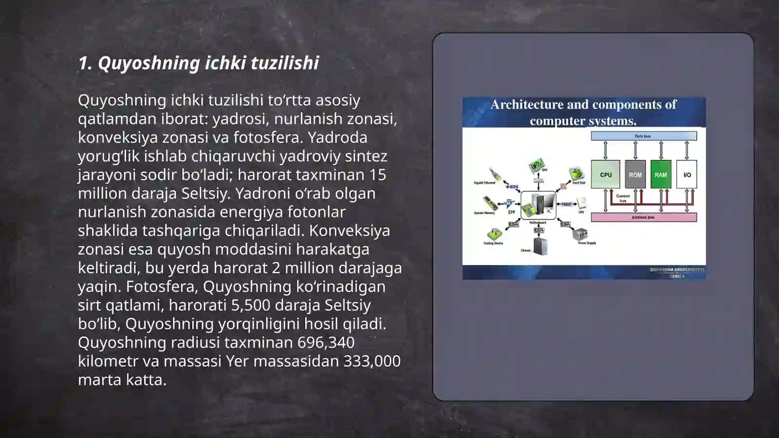 Quyosh sistemasi va ichki tuzilishi 3