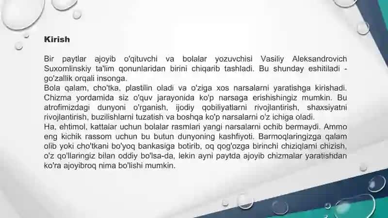 Turli yosh guruhlarida rasm chizishga o’rgatish metodlari 3
