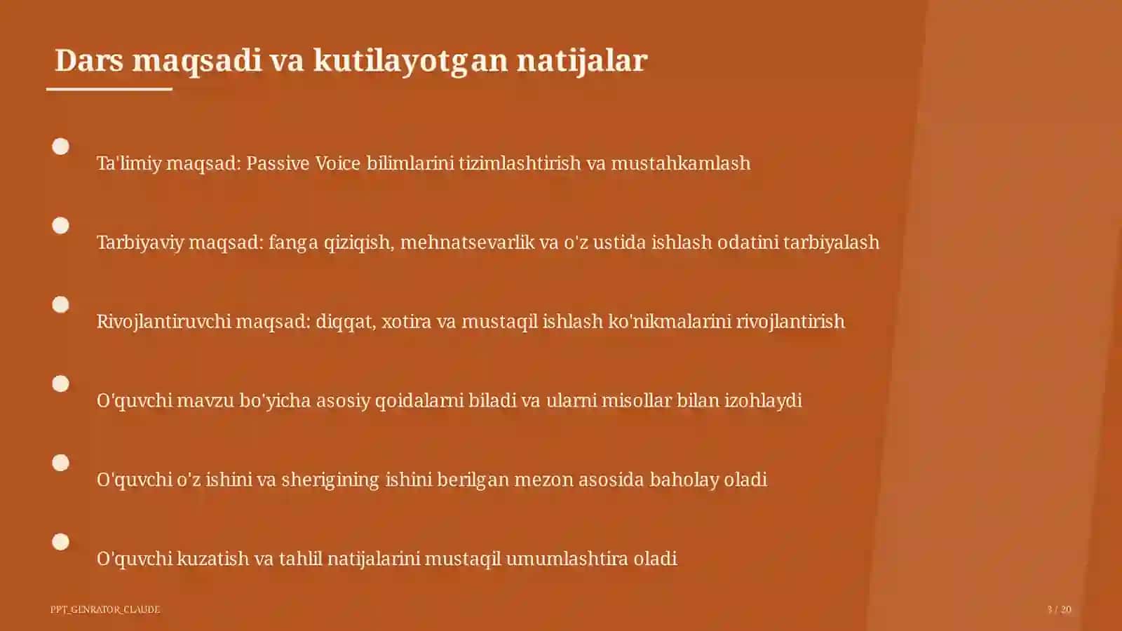 Passive Voice (9-sinf) 3
