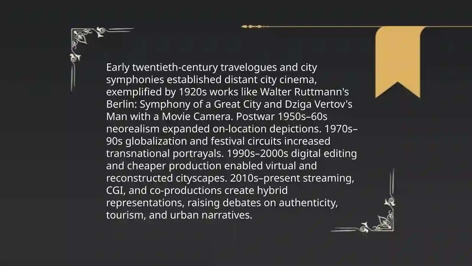 Distant city cinema 3