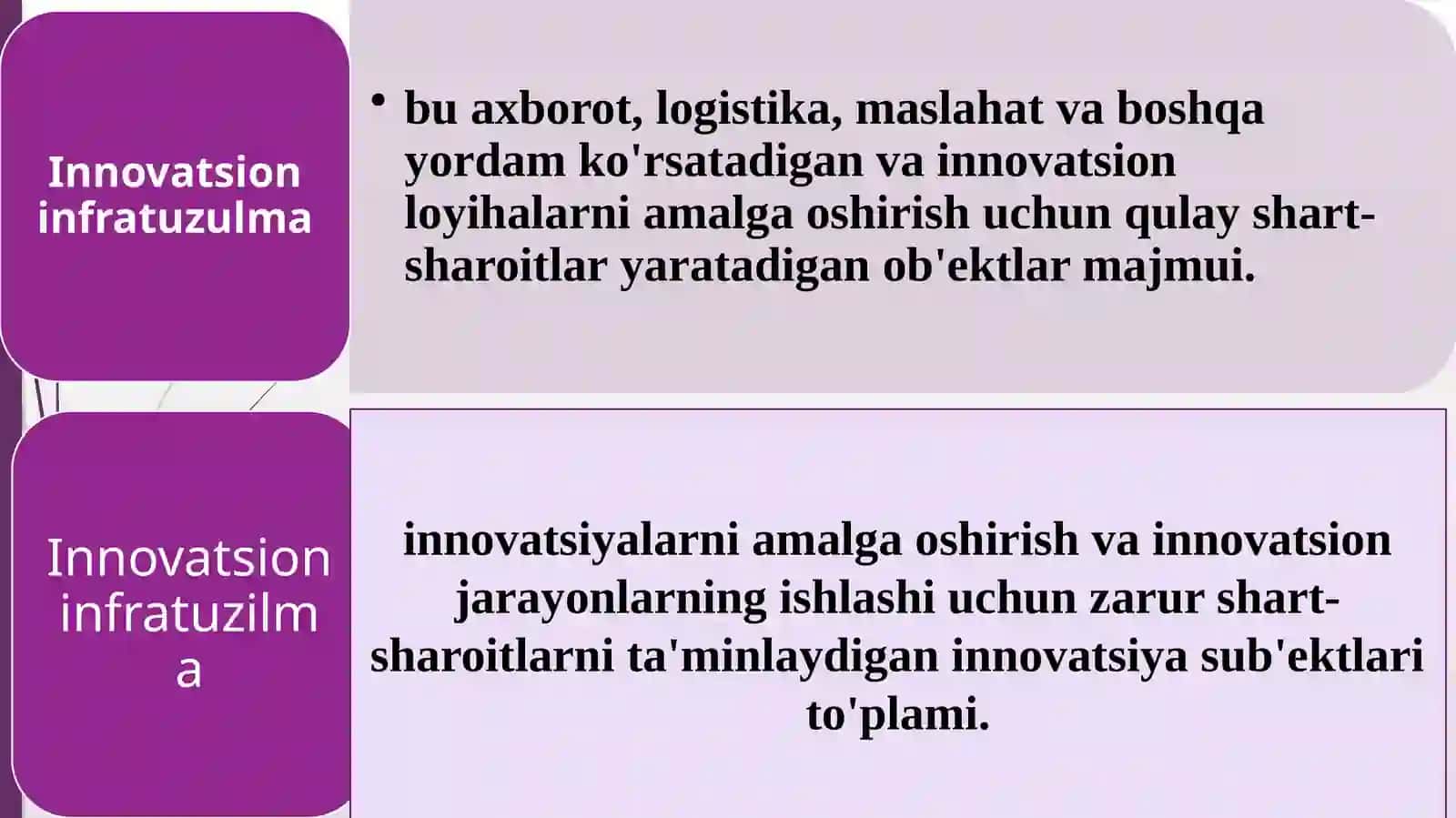 INNoVATSION faoliyat infratuzilmasini tashkiliy-iqtisodiy mexanizimlari 3