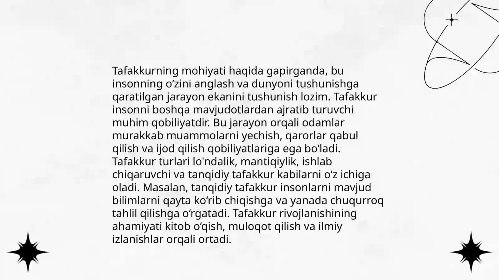 Tafakkur haqida umumiy tushuncha 3