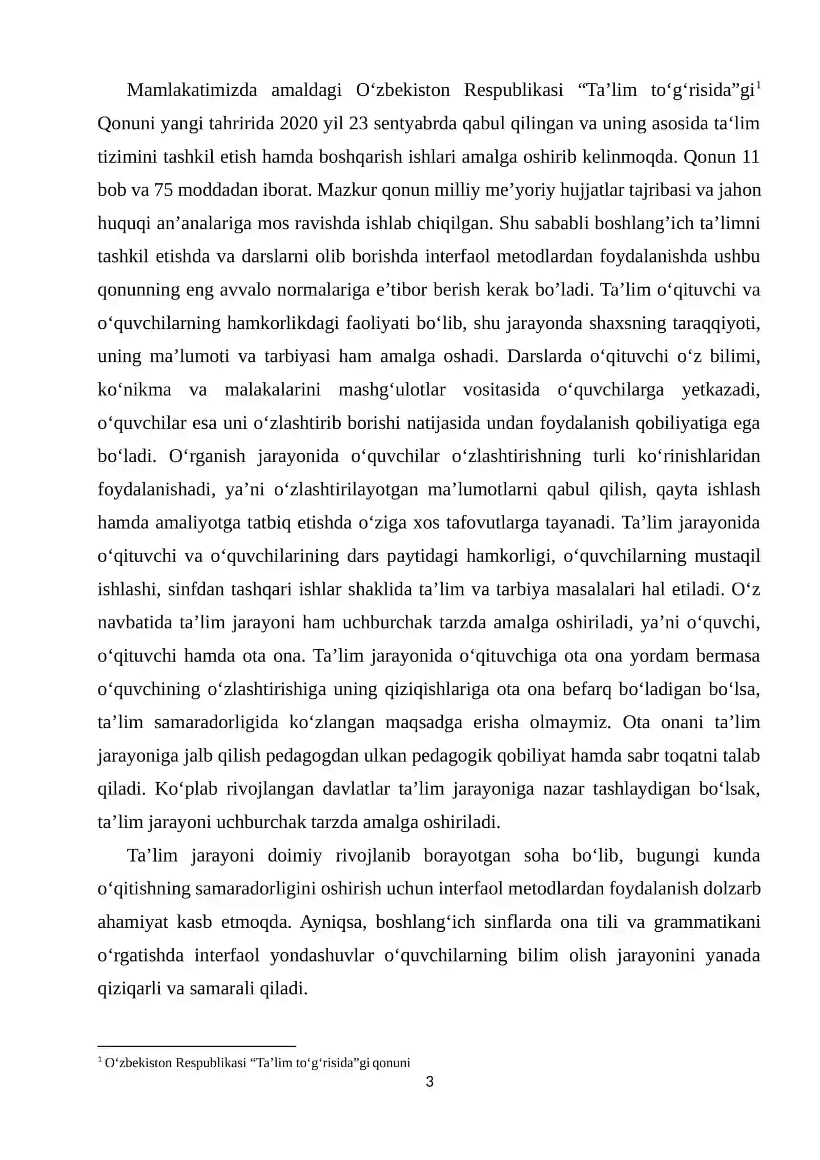 BOSHLANG’ICH SINFLARDA SON SO’Z TURKUMLARINI O’RGATISHDA INTERFAOL METODLARDAN FOYDALANISH (4-sinf) 3