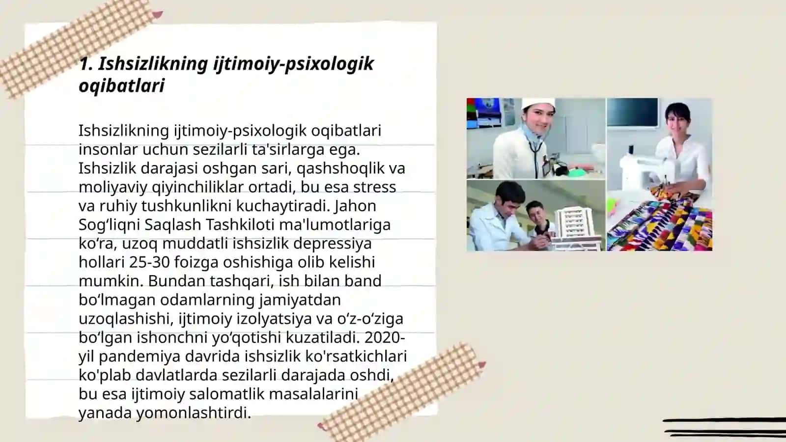 Ishsizlikning ijtimoiy-psixologik oqibatlari 3