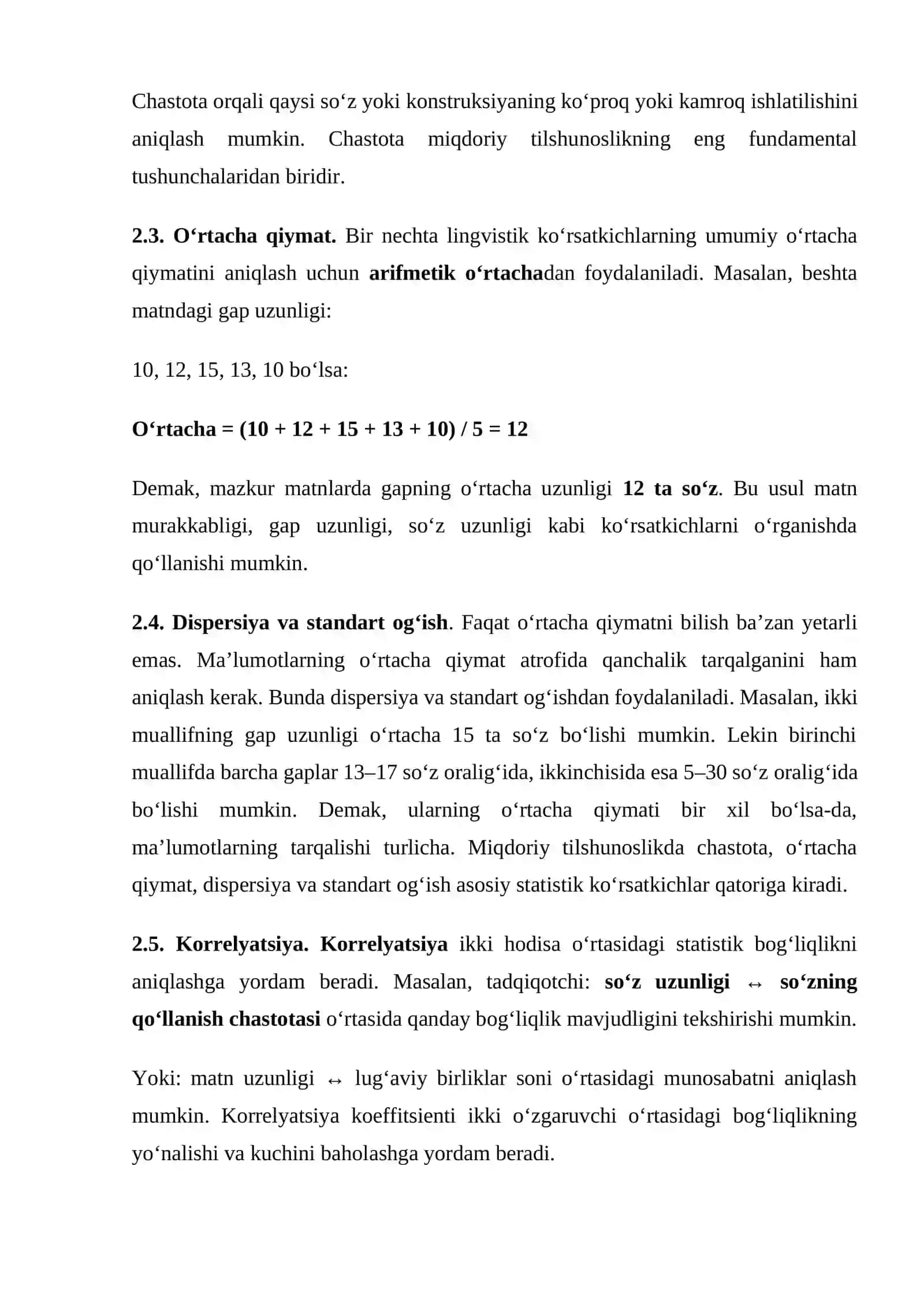 Tilshunoslikda matematik usullar fanining asosiy vazifalari 3