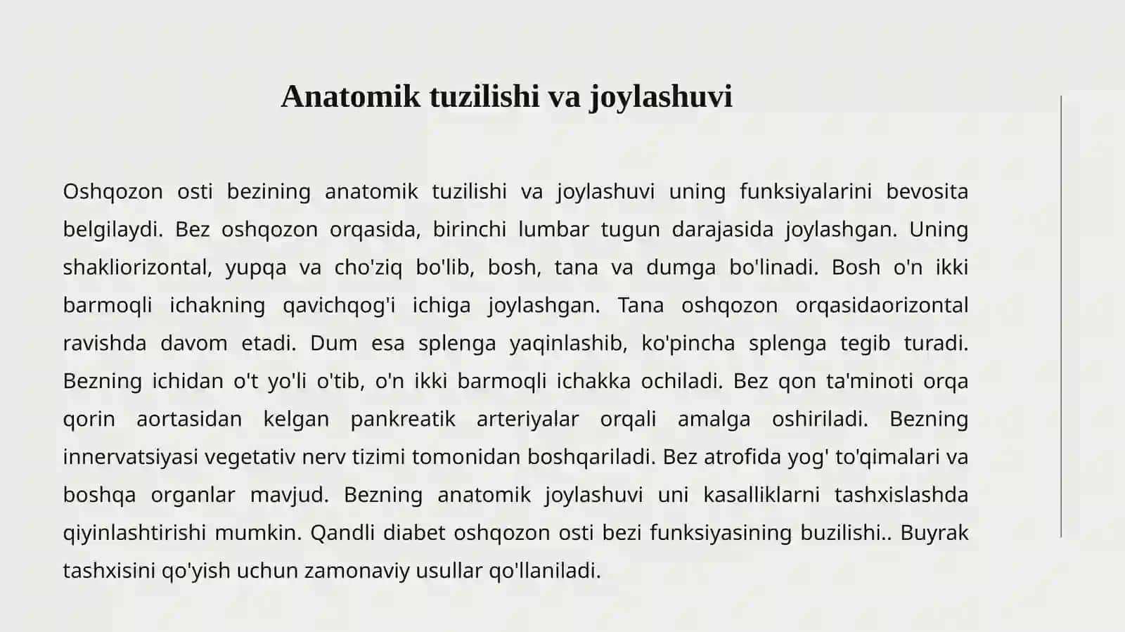 OSHQOZON OSTI BEZI 3