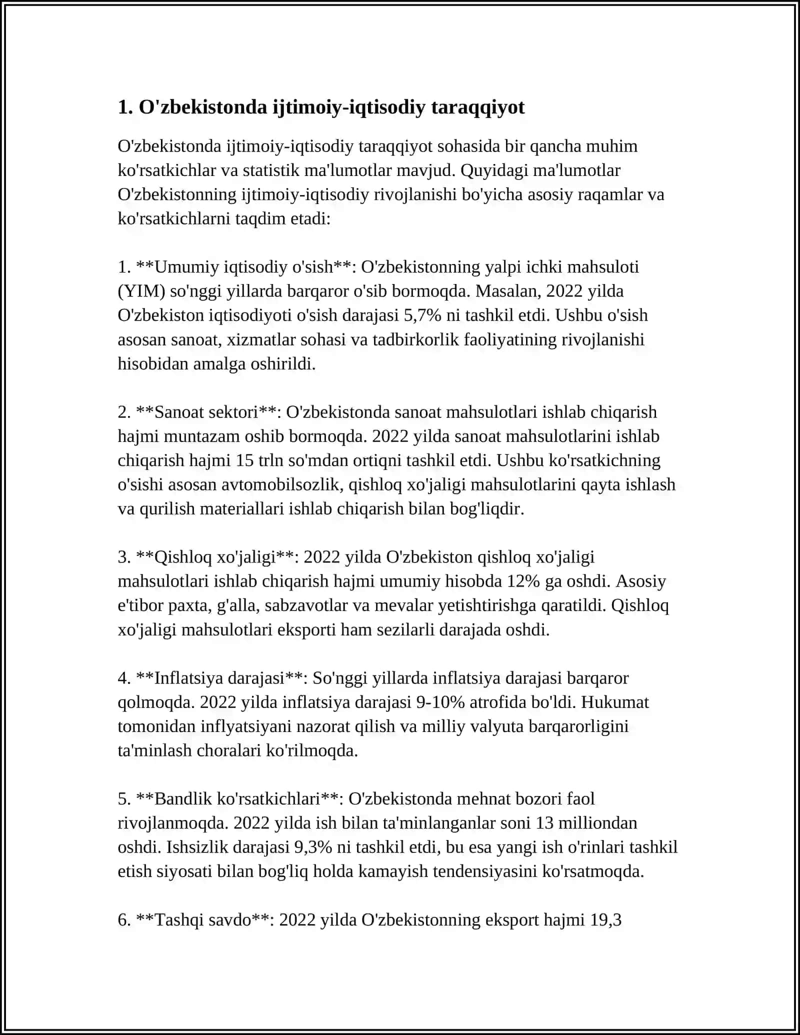ONG TARAQQIYOTI VA ONGSIZLIK 3