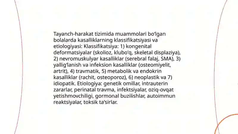 Tayanch-harakat tizimida muammolari boʻlgan bolalar 3