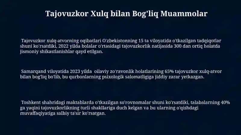 Tajovuzkor Xulqning Sabablari 3