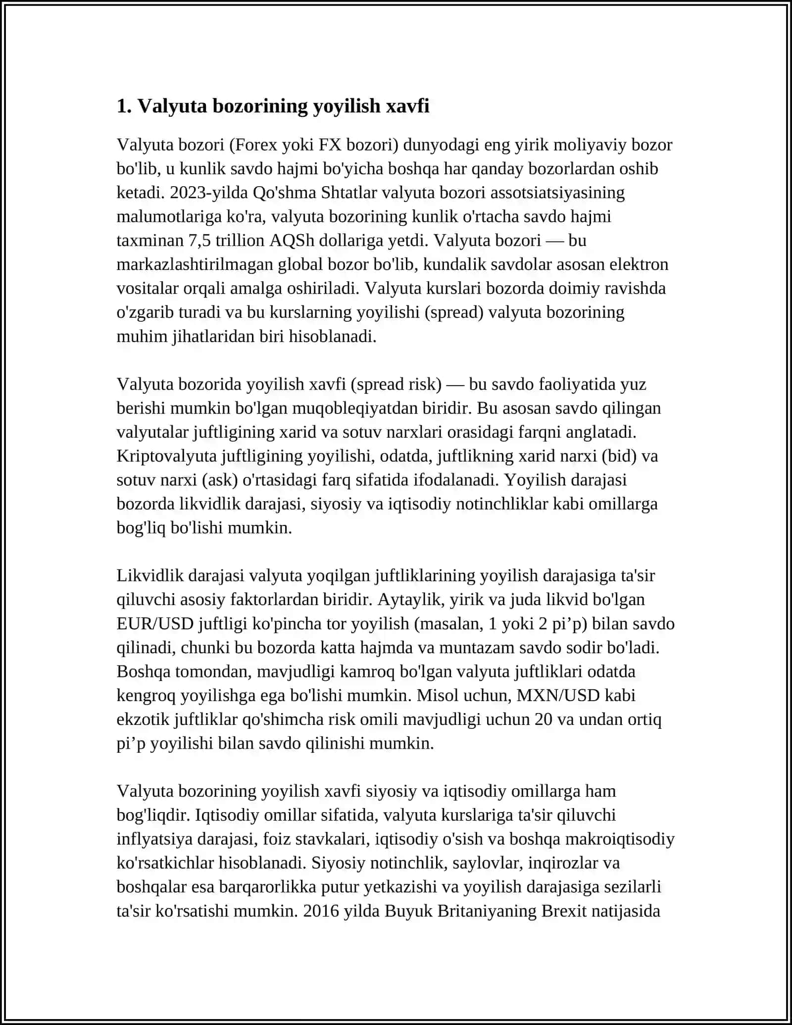VАLYUTА, SIYOSIY VА KRЕDIT TАVАKKАLCHILIKLАR 3