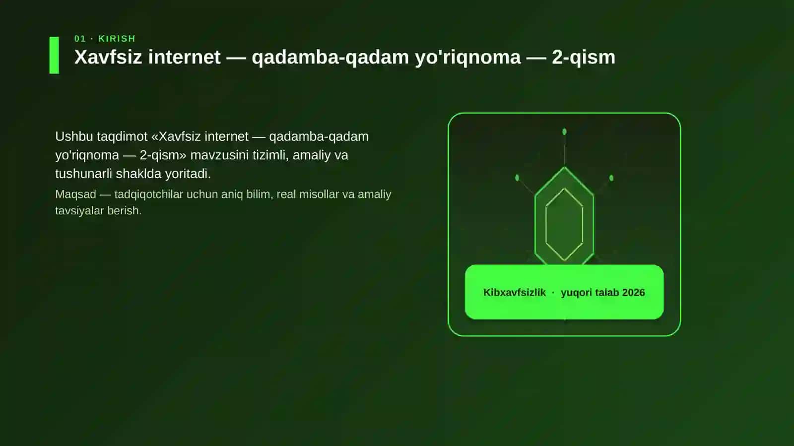 Xavfsiz internet — qadamba-qadam yo'riqnoma — 2-qism 3