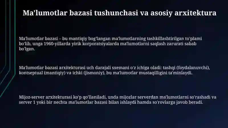 Ma'lumotlar bazasi 3