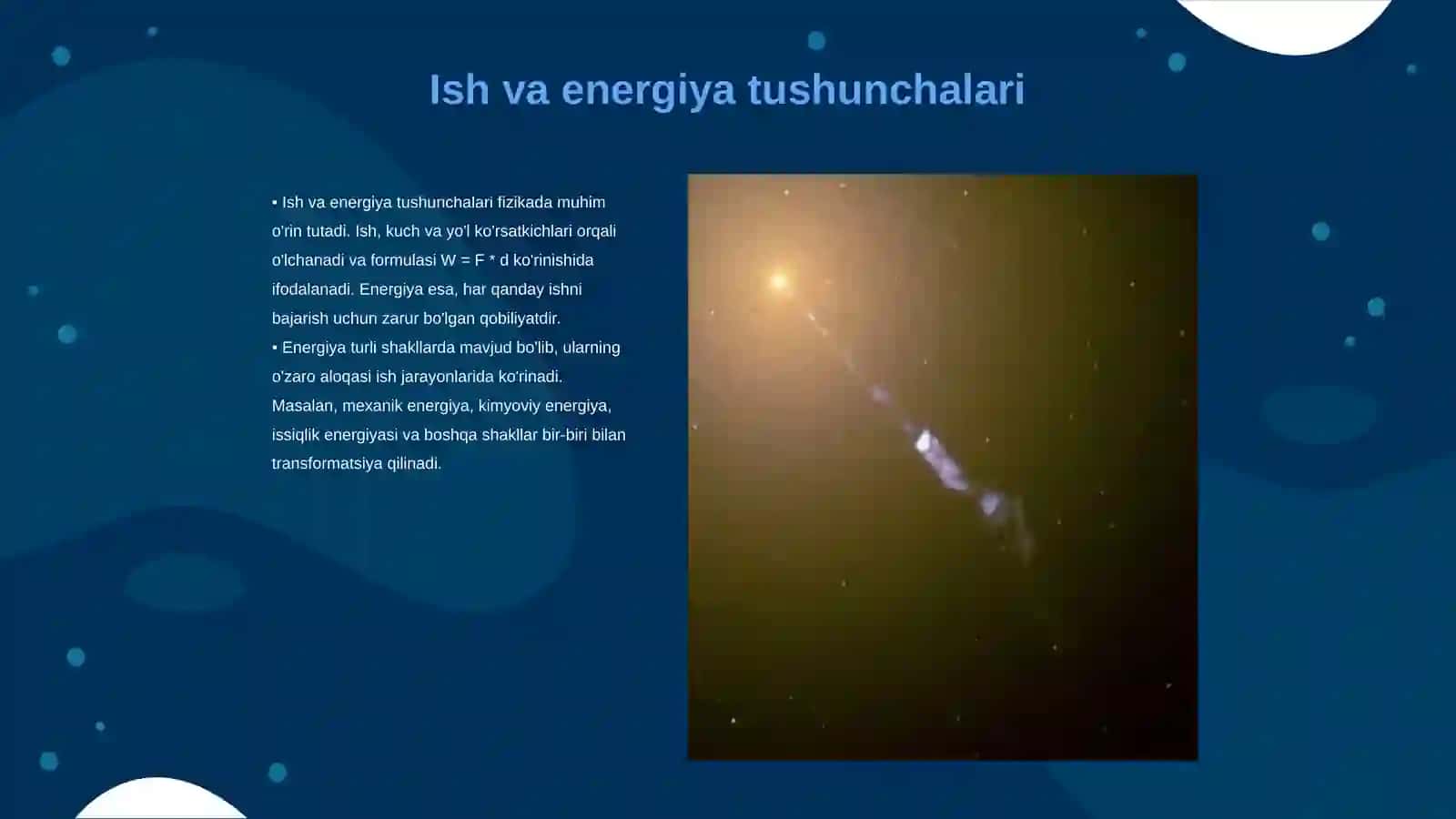 Ish quvvat energiya ular orasidagi bogʻlanishlar 3