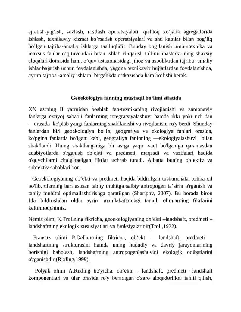 Geoekologiya. 1-mustaqil ish. 3