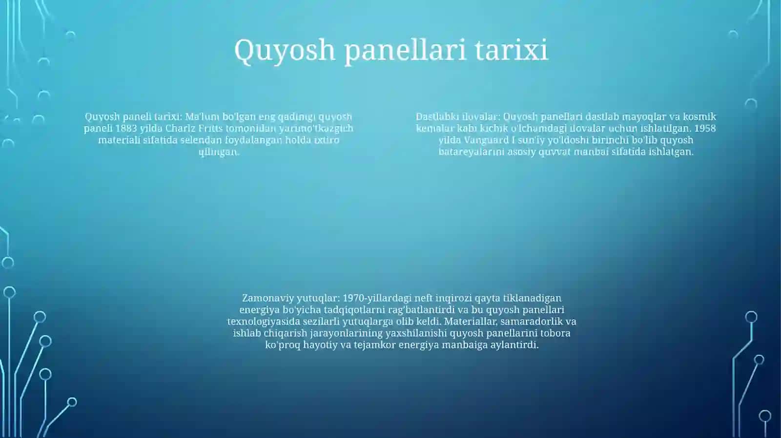 Quyosh Panel Haqida 3