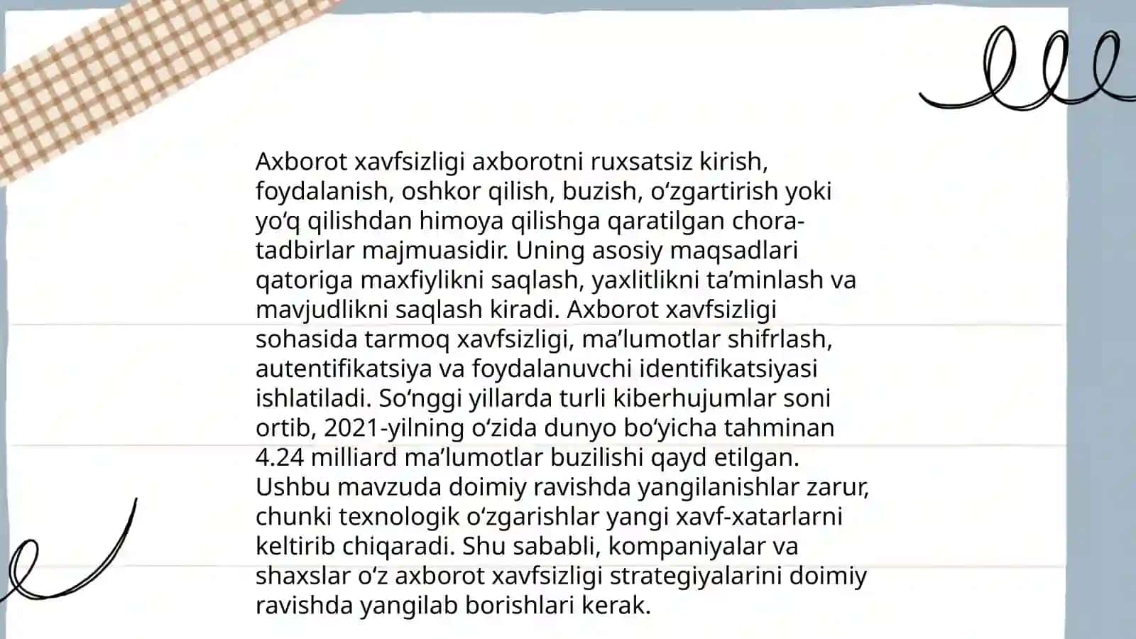 O'zbekistonda axborot xavfsizligining ma'naviy va huquqiy asoslar 3