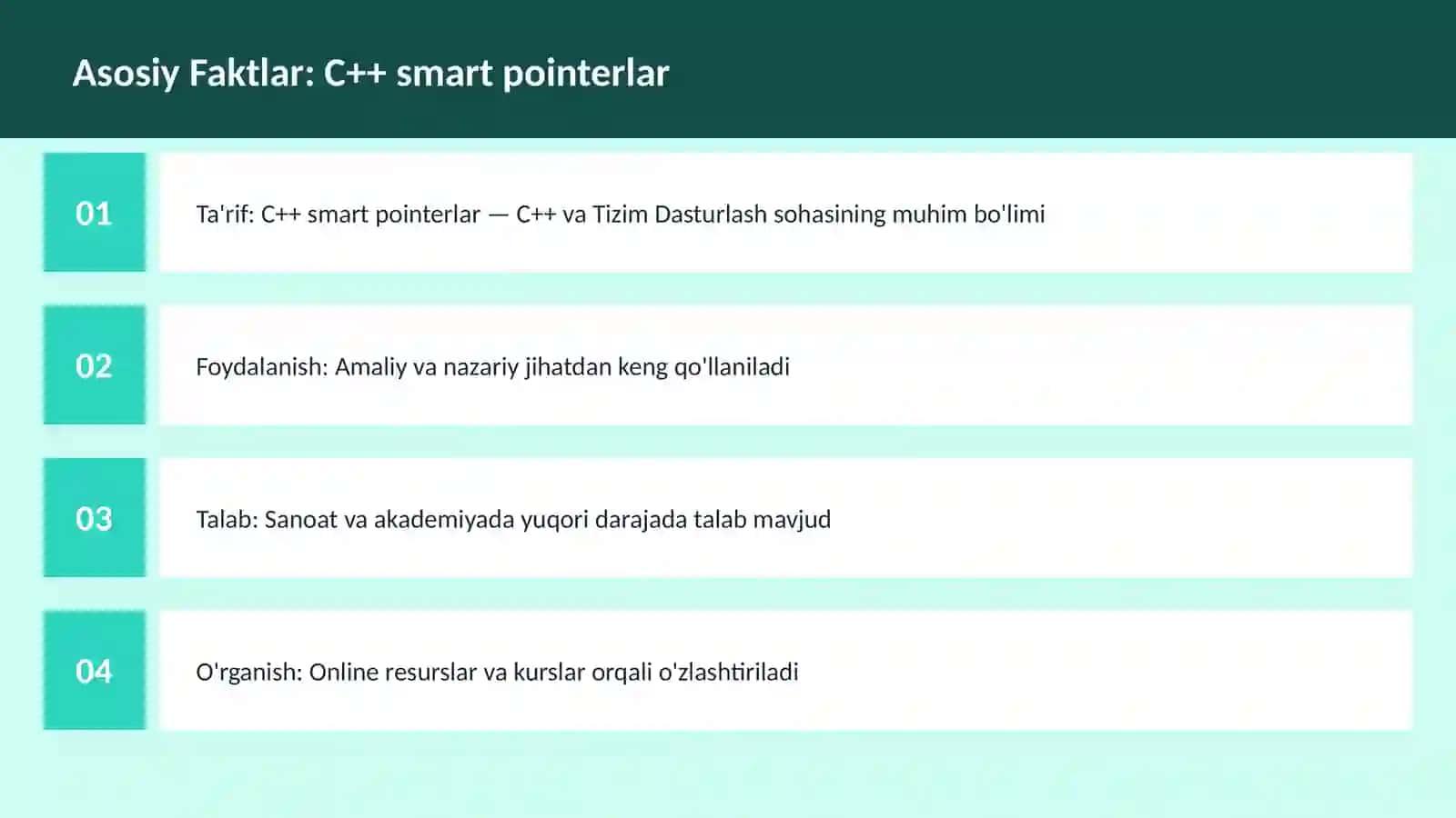 C++ VA TIZIM DASTURLASH 3