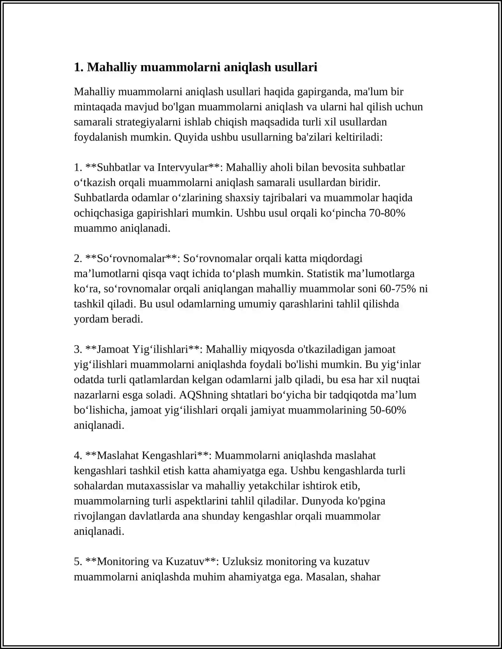 MAHALLIY MUAMOLARGA ÒZ VAHTIDA YECHIM TOPISH 3