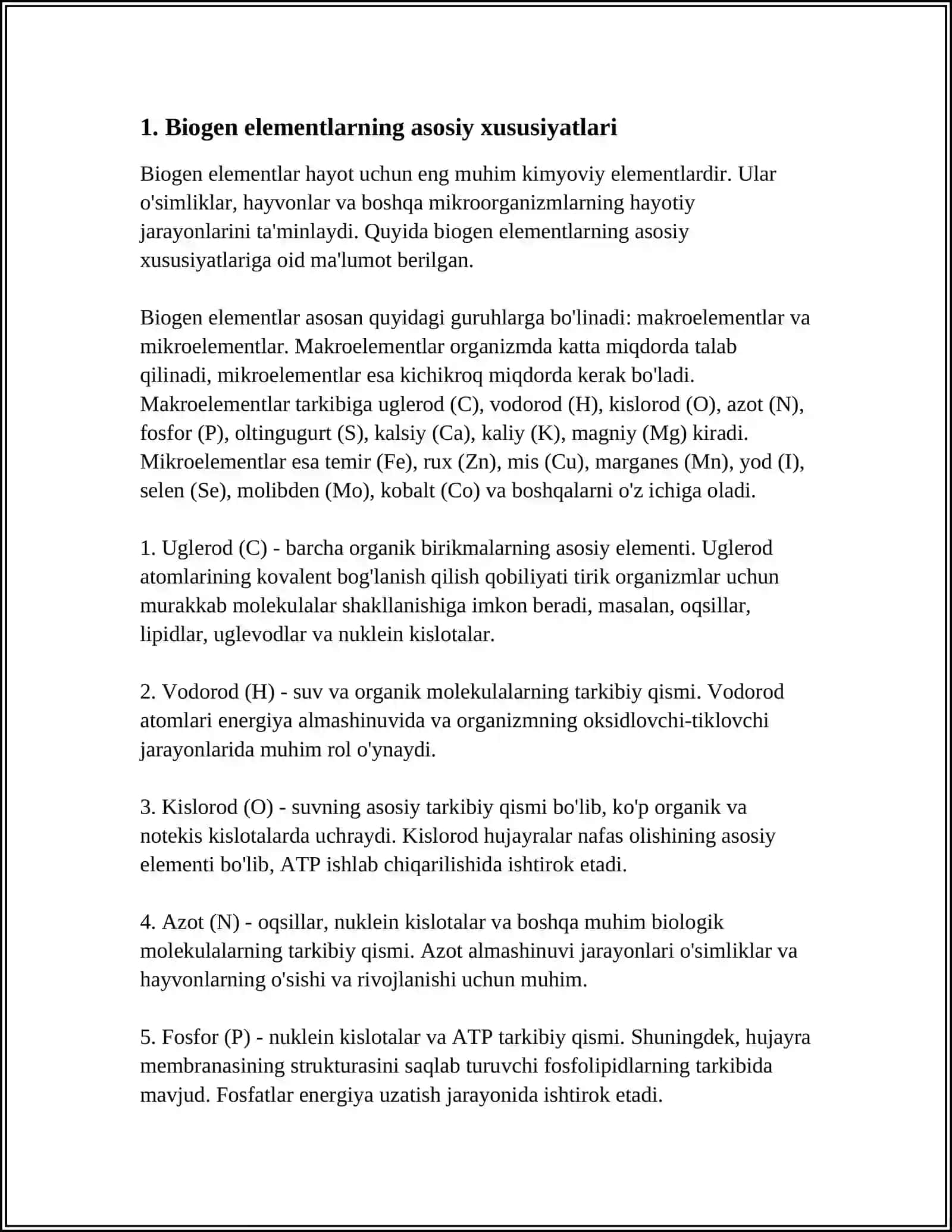 BIOGEN ELEMENTLAR 3