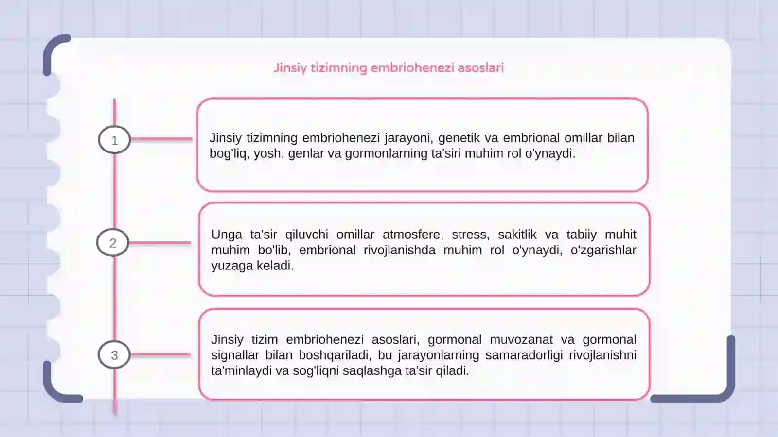 Jinsiy tizimning embriohenezi va unga tasir qiluvchi omillar 3