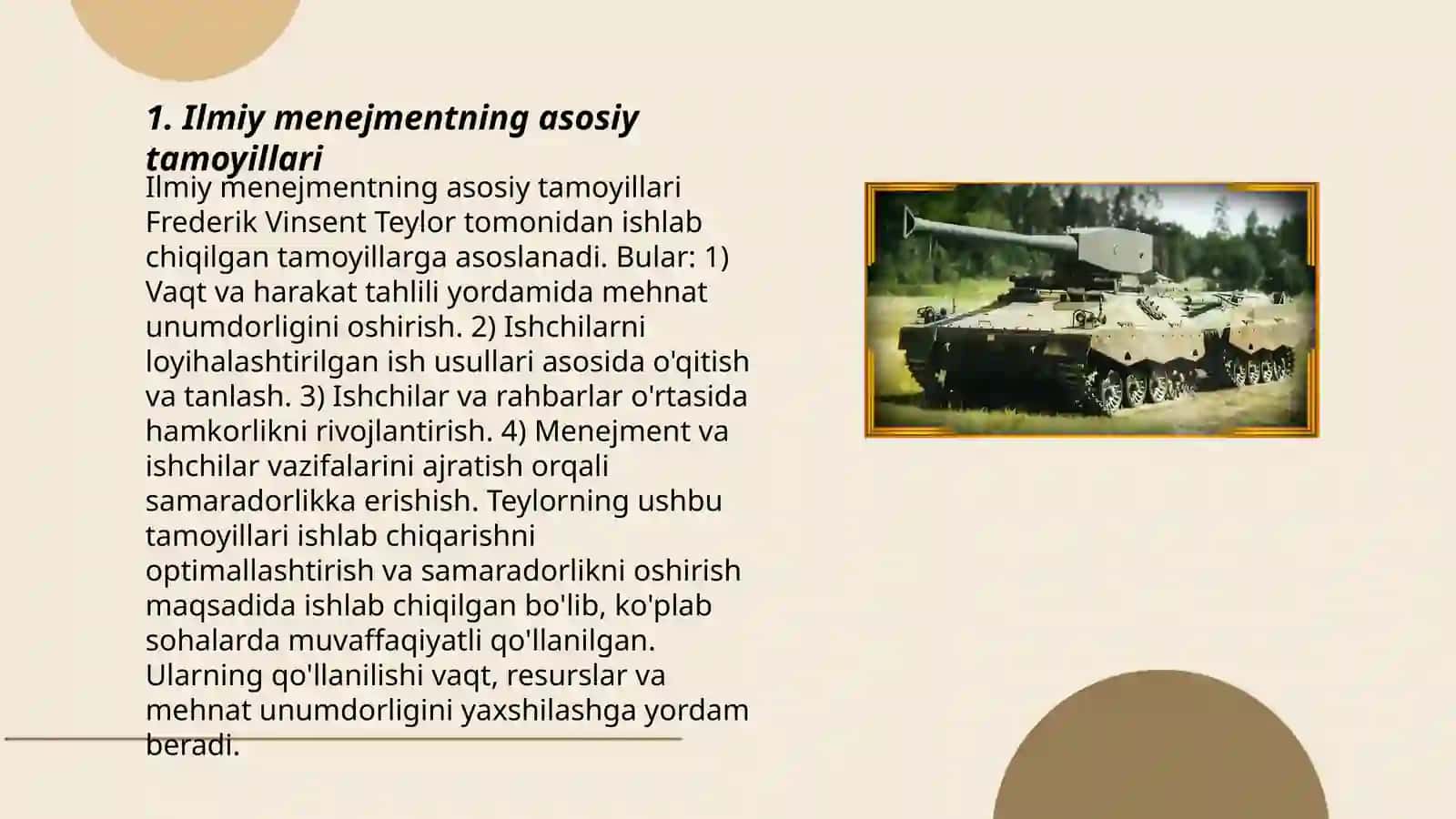 Fredrix Teylorning menejmentga oid ilmiy qarashlari 3