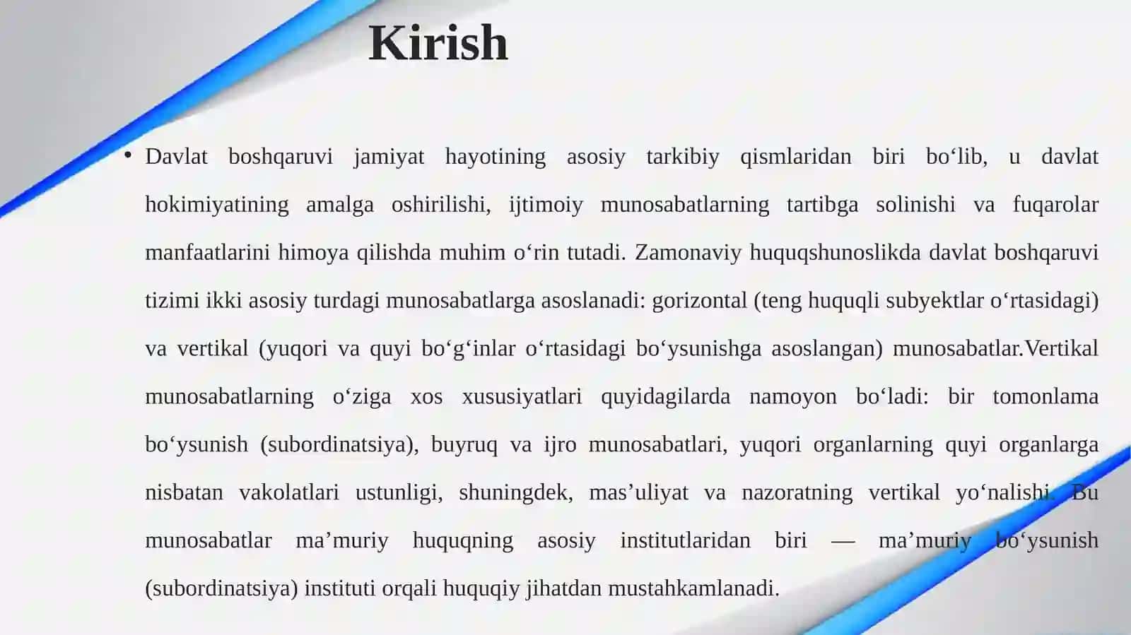 Davlat boshqaruvida vertikal munosabatlarning o‘ziga xos xususiyatlari 3