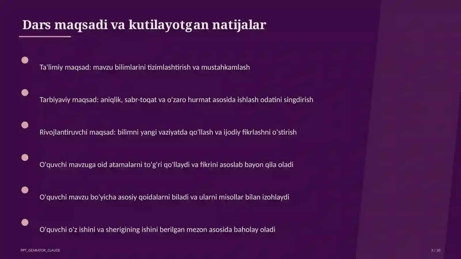 Oilaviy qadriyatlar va mas'uliyat (10-sinf) 3