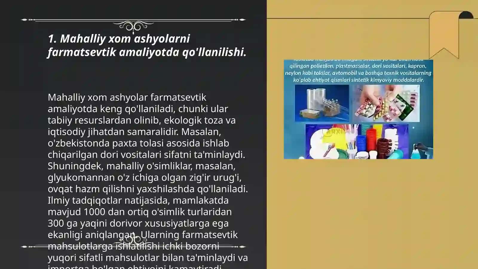Yumshoq dori turlarini tayyorlashda mahalliy xom ashyo asosida olingan asoslar haqida 3