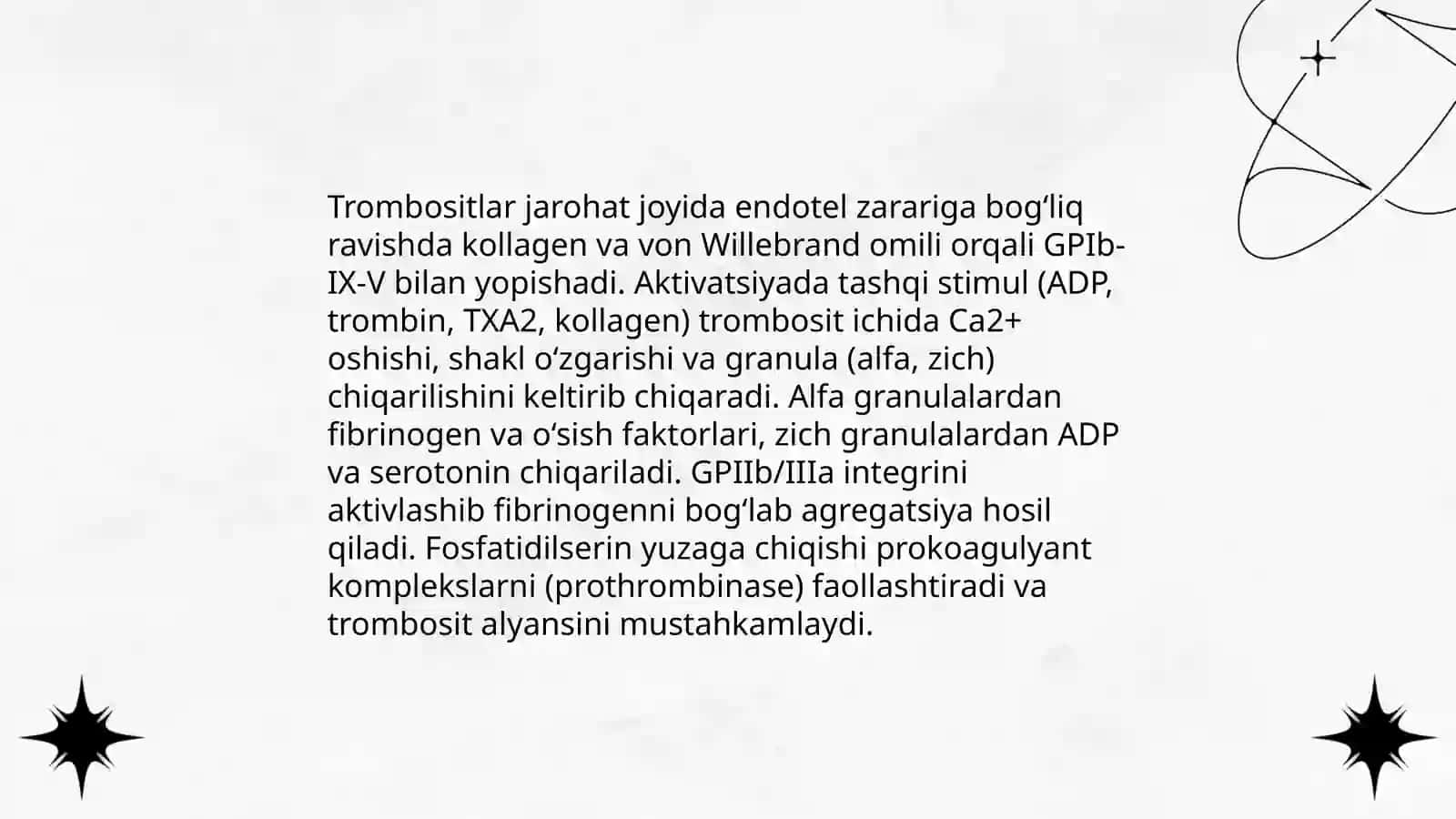 Qon hosil bo'lishiga ta'sir qiluvchi vositalar va ta'sir mexanizmi 3
