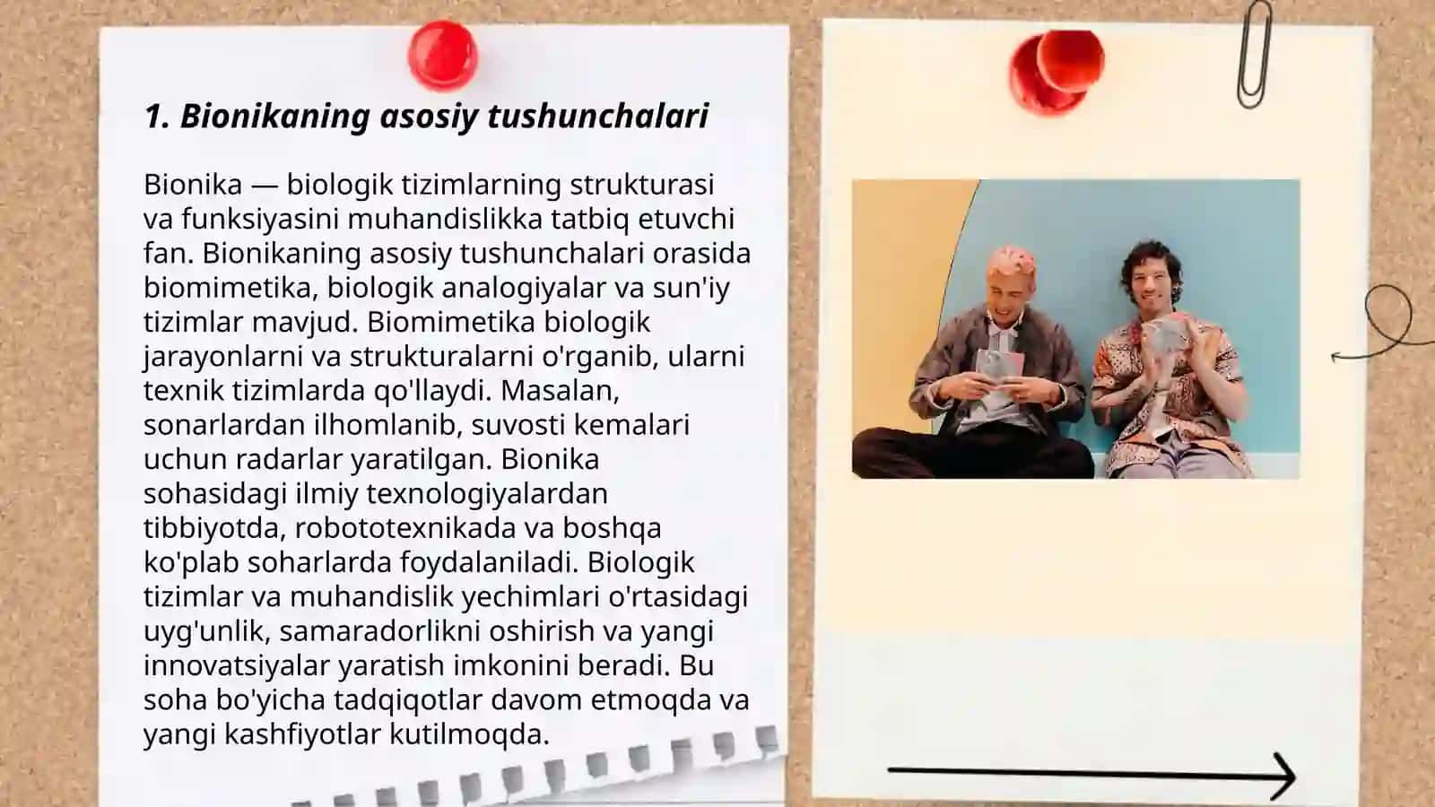 Bionika asoslari va uni inson hayotidagi o'rni 3