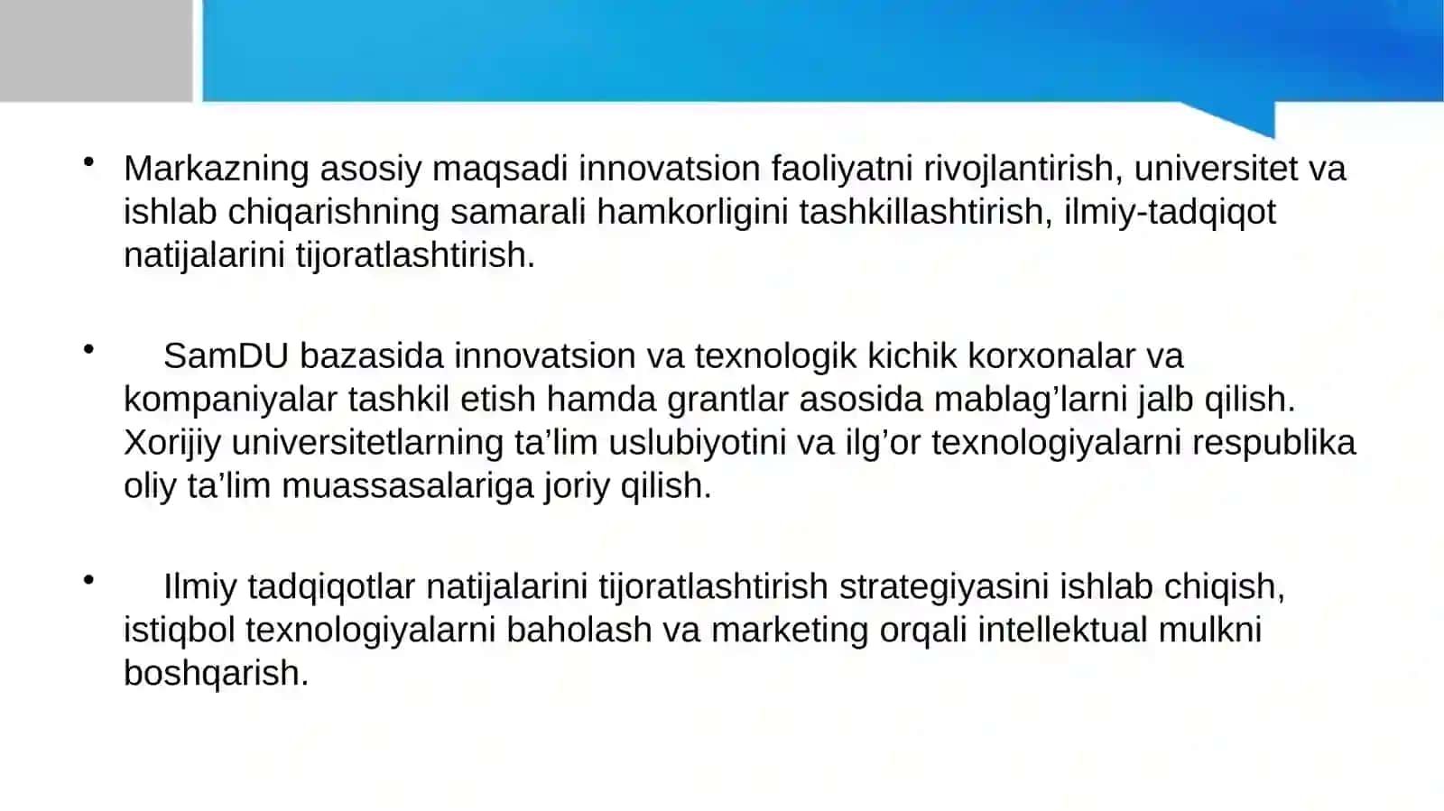 Innovatsion texnologiyalar transferi 3