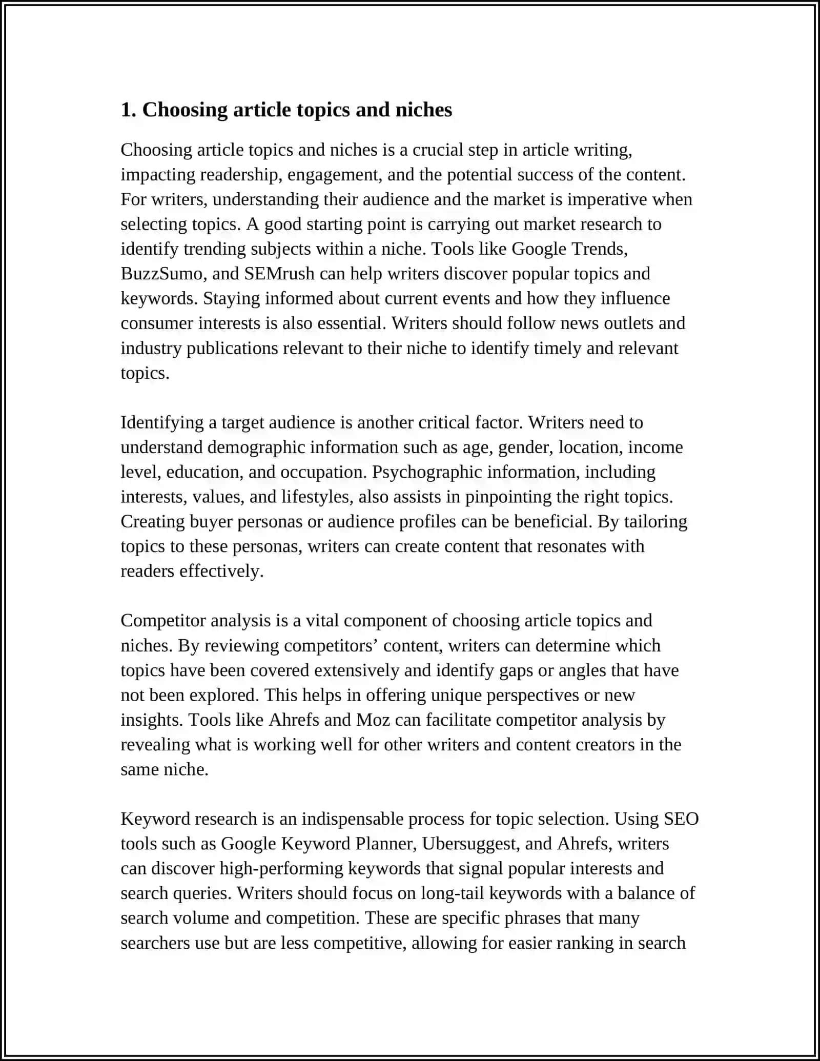 MUSTAQIL ISH Theme: ARTICLE WRITING 3
