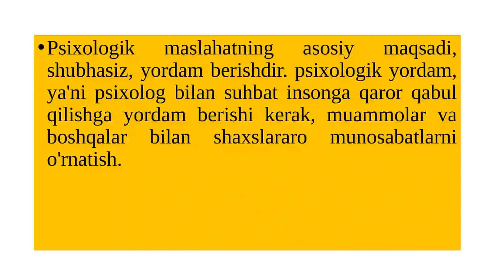 Konsultativ yordam tamoyillari 3