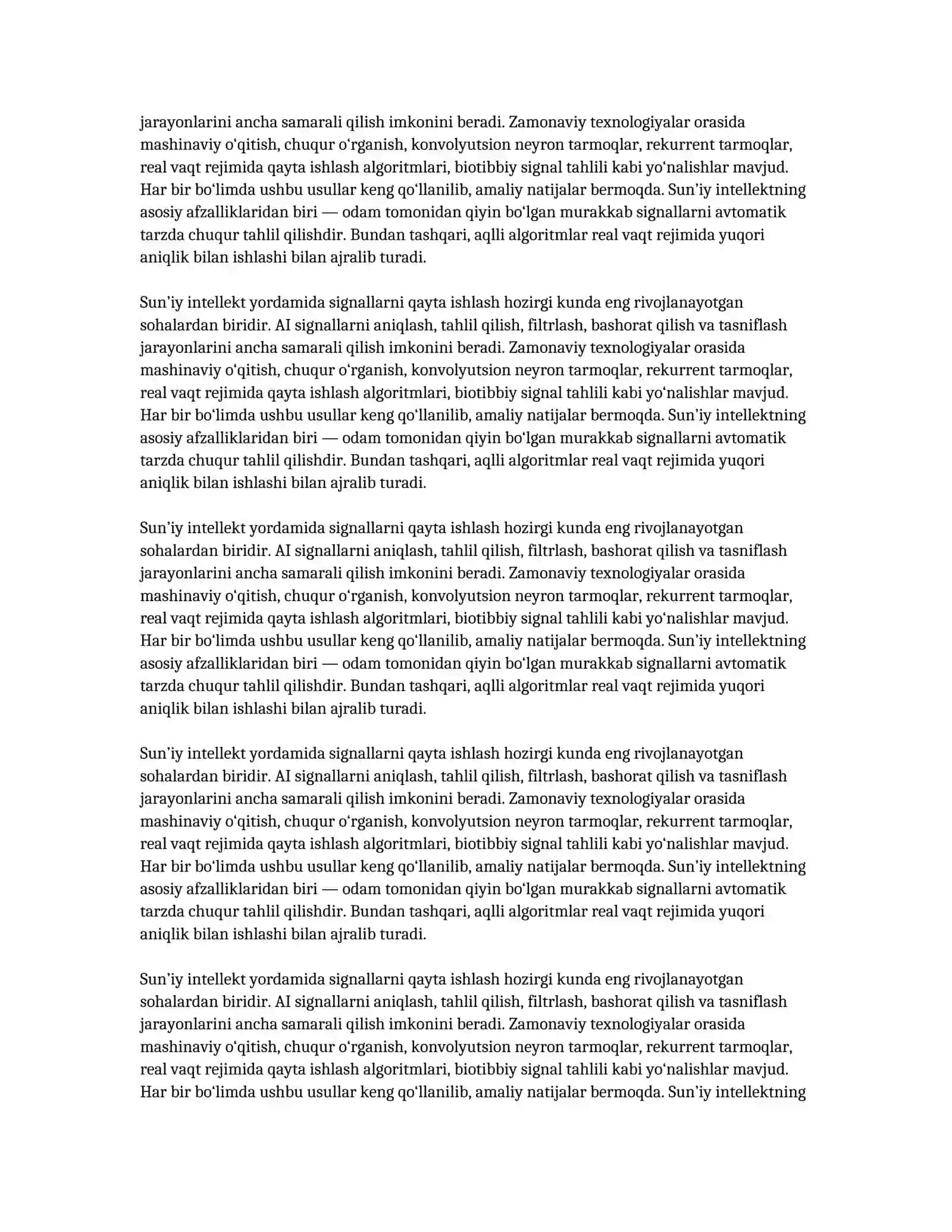 Signallarni qayta ishlashning zamonaviy yo‘nalishlari 3
