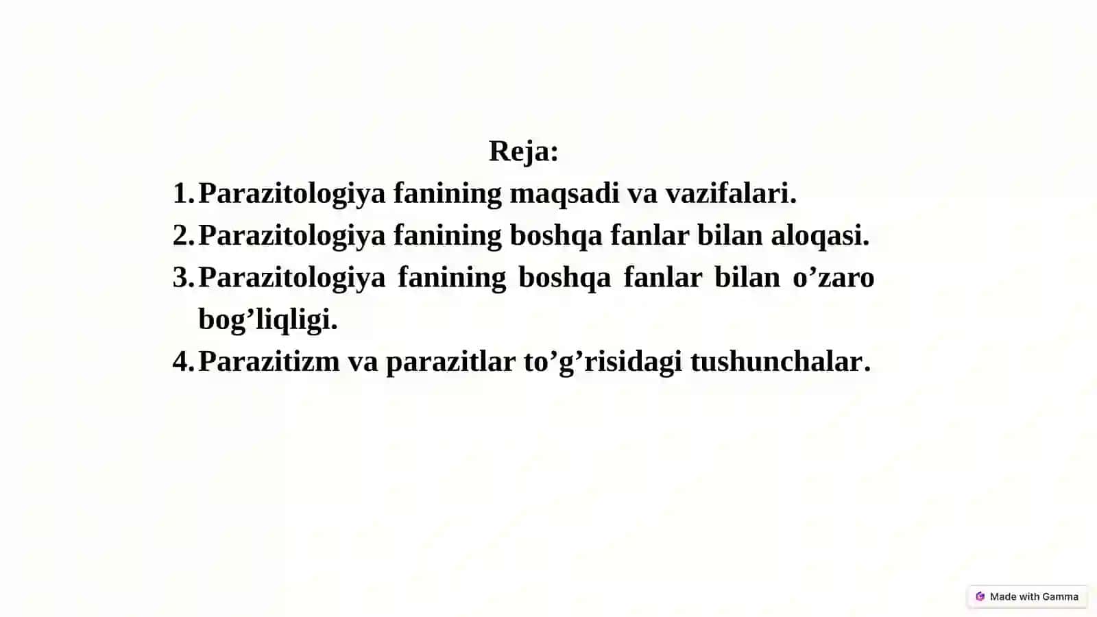 Parazitologiya fani: o'rganish, qo'llanilishi va ahamiyati 3