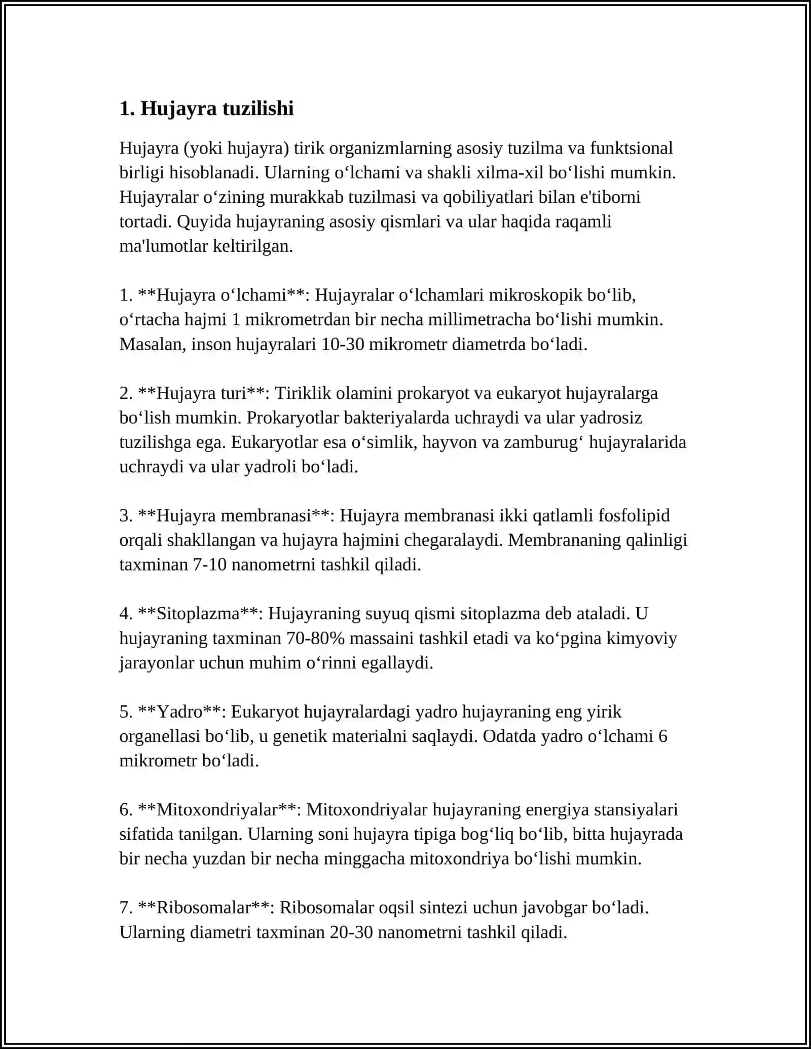 HUJAYRA VA HUJAYRADAN TASHQARI MATRIKS ORASIDAGI MUNOSABATLAR 3