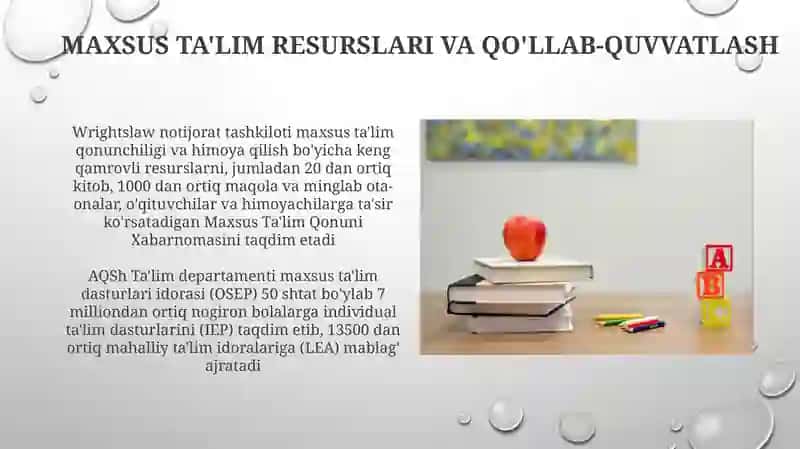 Maxsus Ta'lim Resurslari va Qo'llab-quvvatlash 3