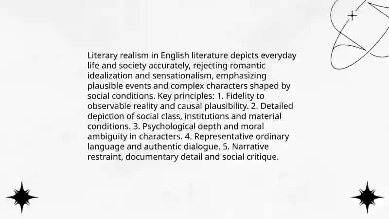 Realism of English literature 3