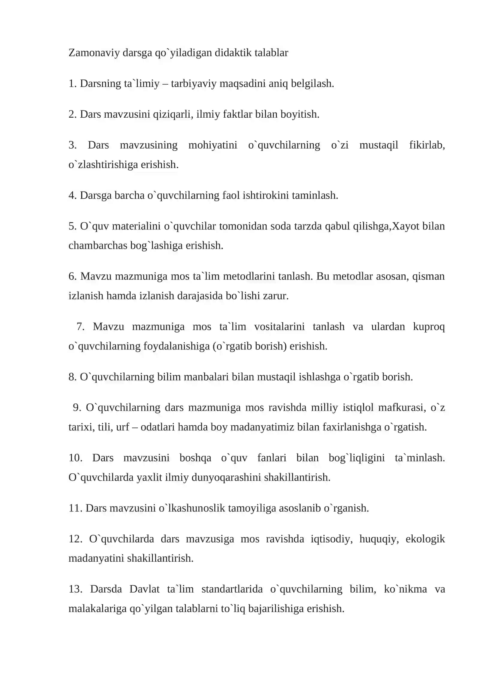 DARS TAHLILINING MANBALARI 3