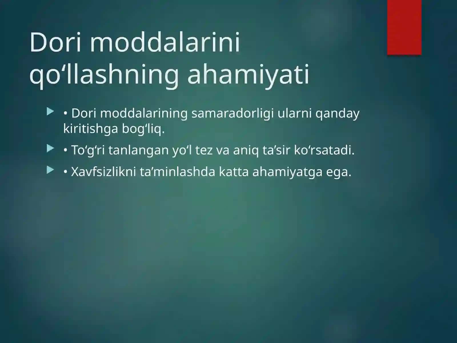 Dori moddalarini organizmga kiritish yo‘llari 3